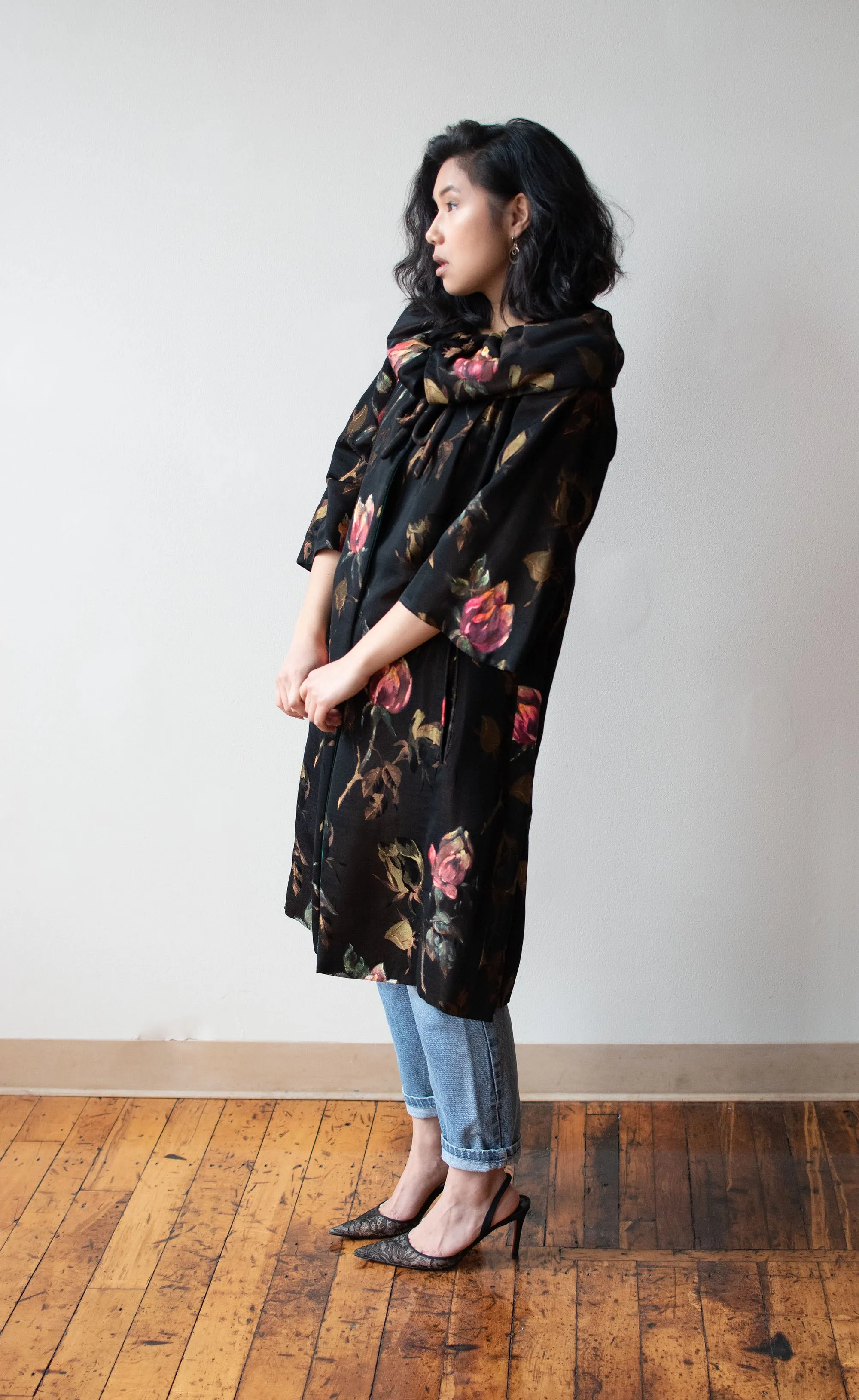 1960s Floral Opera Coat