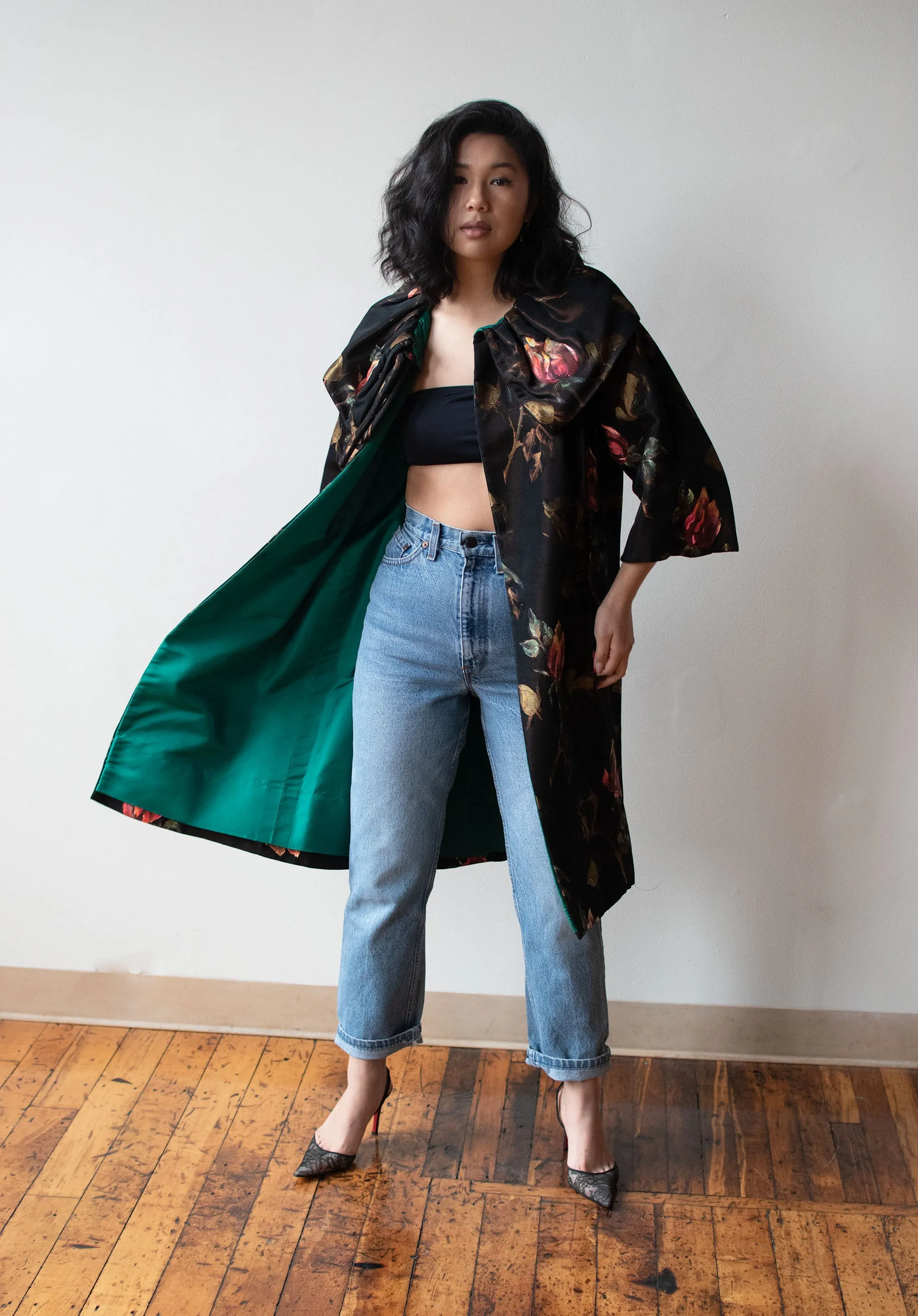 1960s Floral Opera Coat