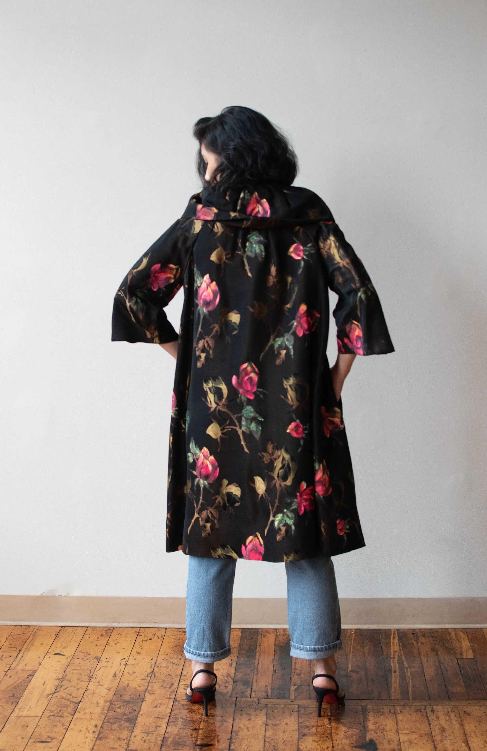 1960s Floral Opera Coat