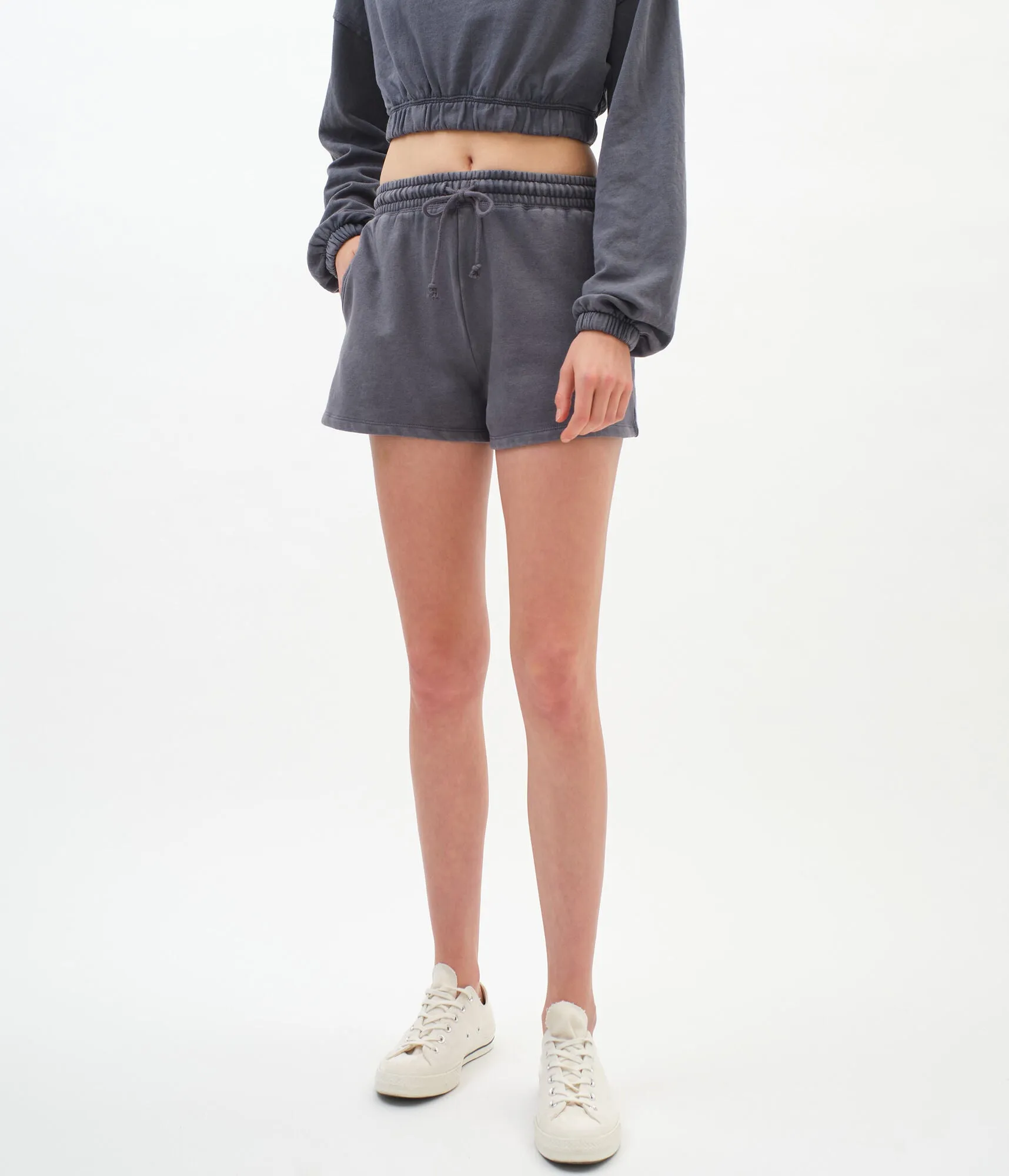 Aeropostale Solid Slouchy Shorts