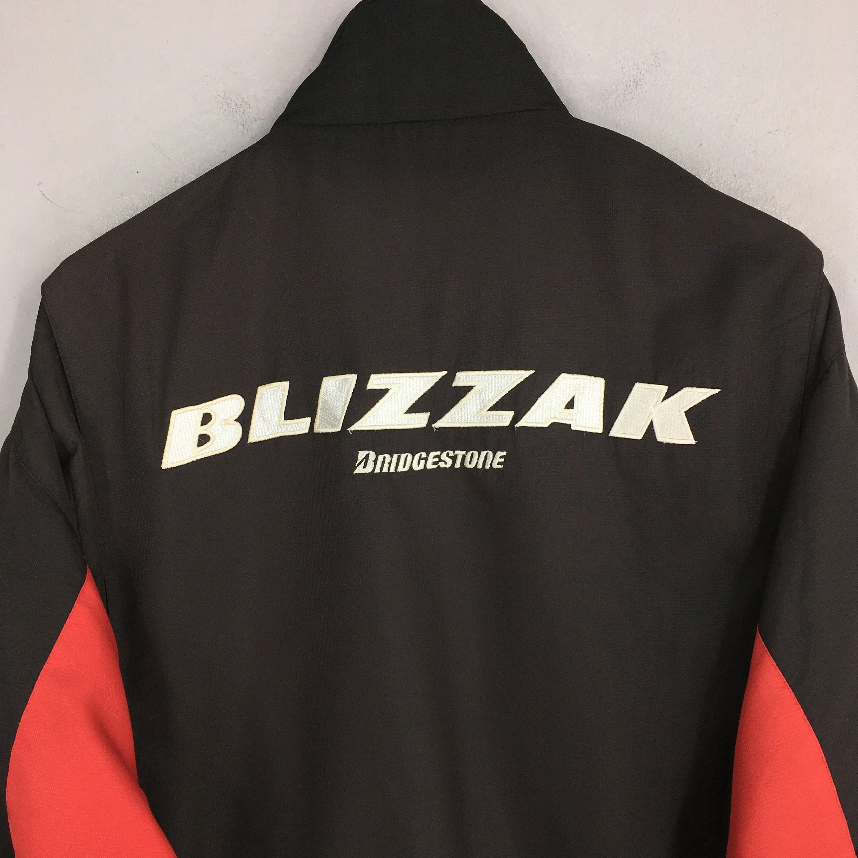 Blizzak Bridgestone Racing Black Windbreaker Jacket Large