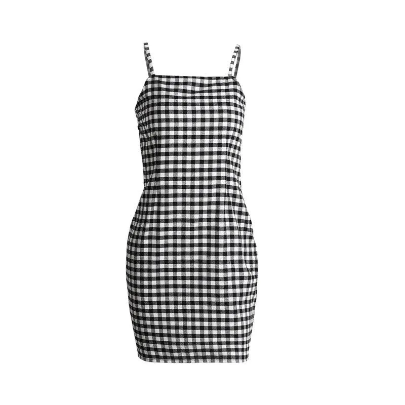 Bodycon Plaid Dress