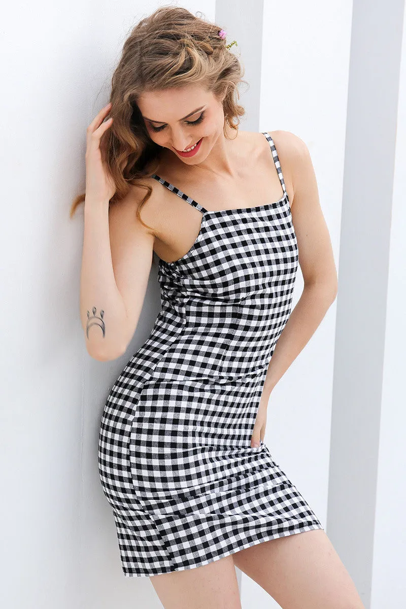 Bodycon Plaid Dress