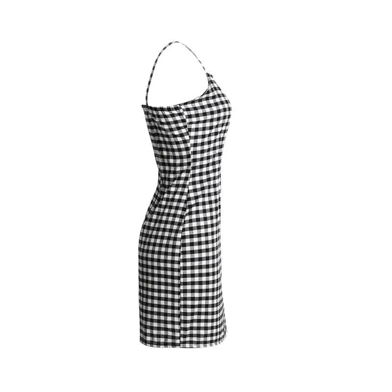 Bodycon Plaid Dress