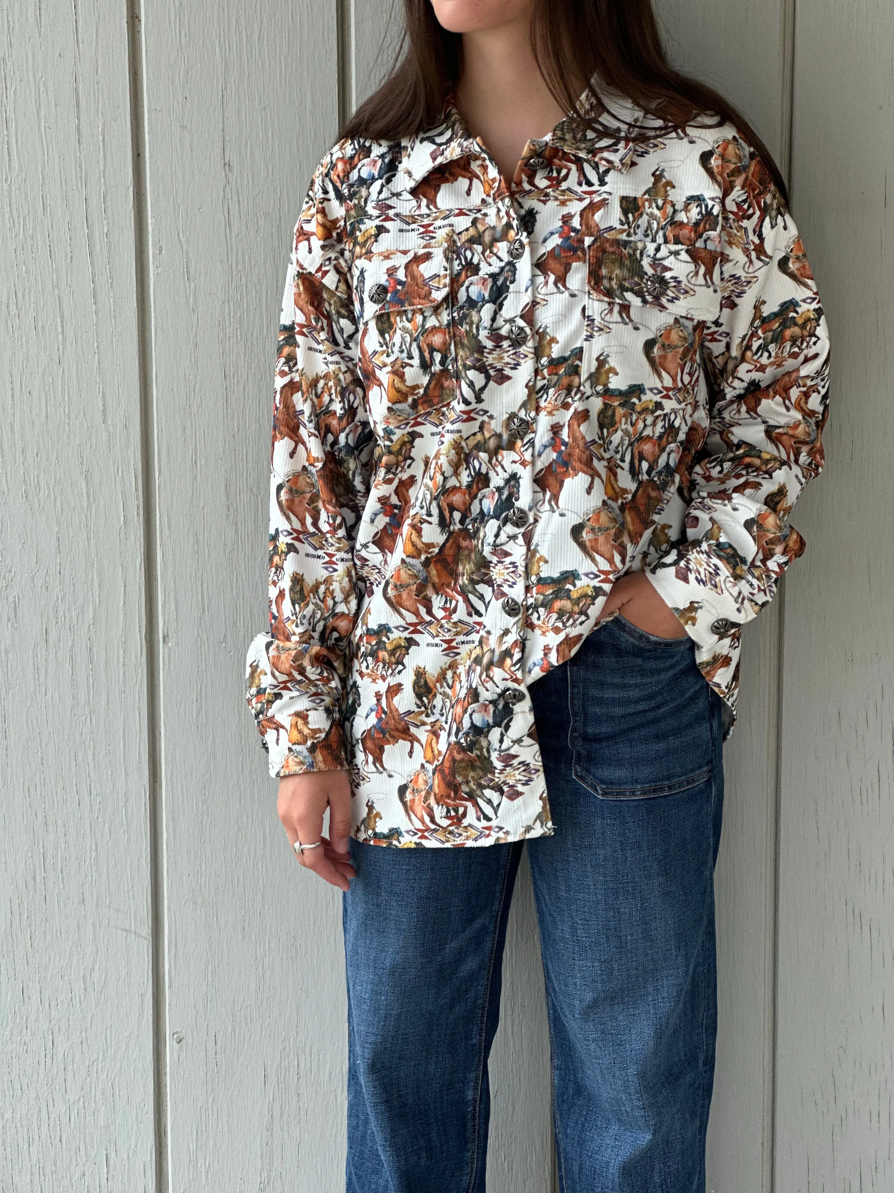 Buckaroo Corduroy Shacket