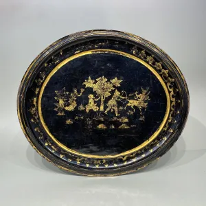 Burmese Lacquer Ramayana Tray