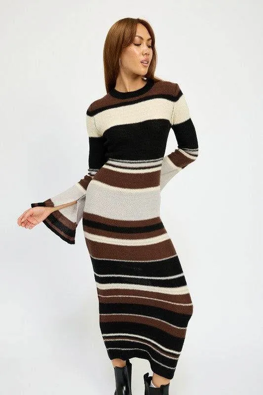 Emory Park Stripe Maxi Bodycon Dress