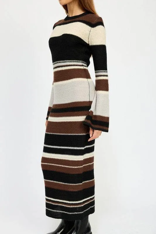 Emory Park Stripe Maxi Bodycon Dress