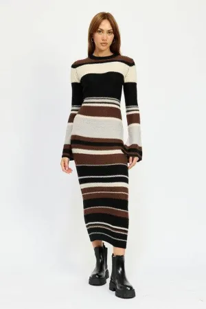 Emory Park Stripe Maxi Bodycon Dress