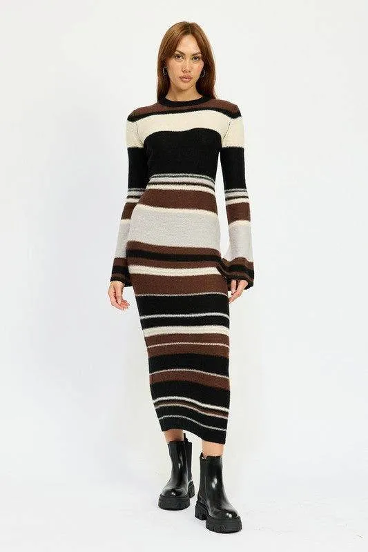 Emory Park Stripe Maxi Bodycon Dress