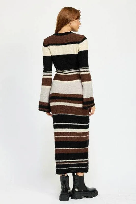 Emory Park Stripe Maxi Bodycon Dress