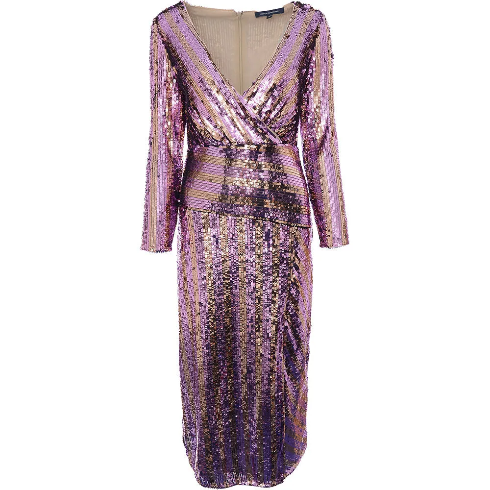 French Connection Women's Fiki Midi Wrap Dress
