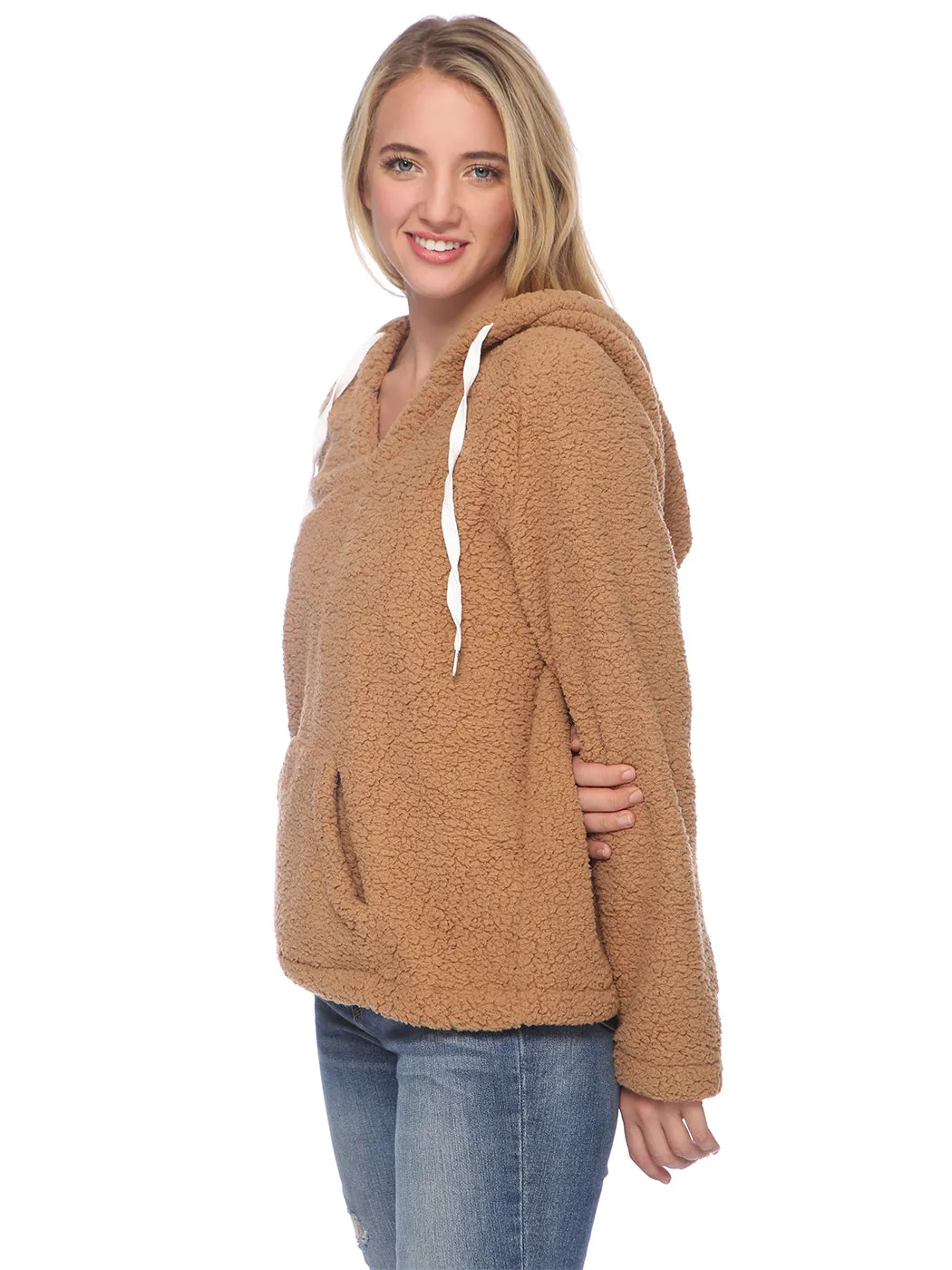 Fuzzy Sherpa Oversized Pullover Hoodie