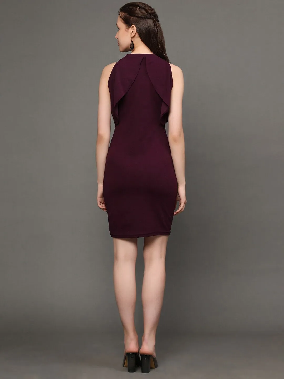 Glam Purple Bodycon Dress