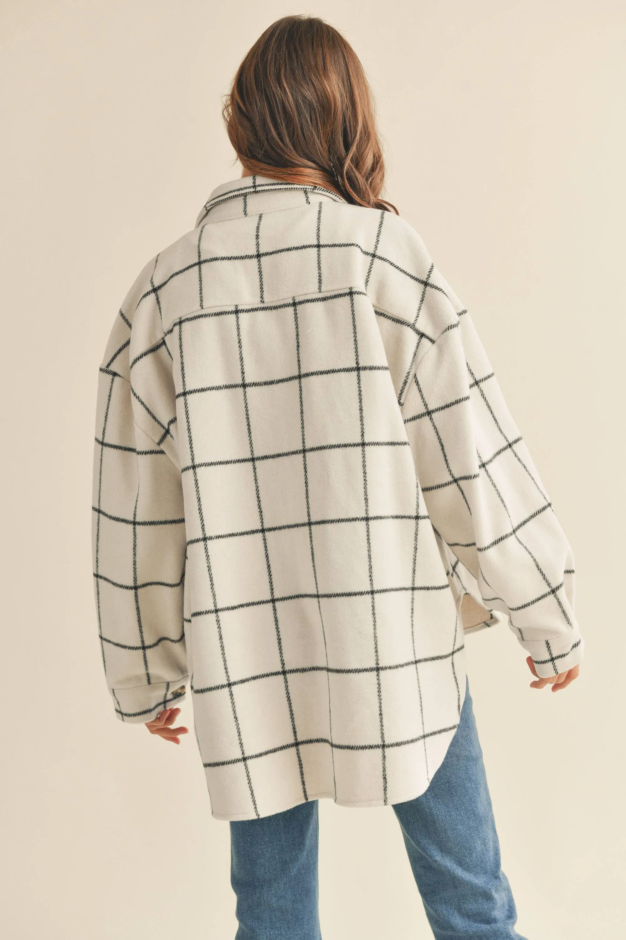 GRID PATTERN SHACKET