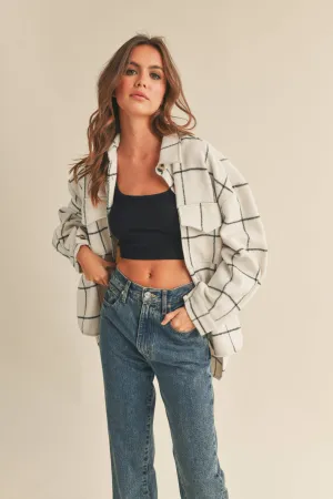 GRID PATTERN SHACKET