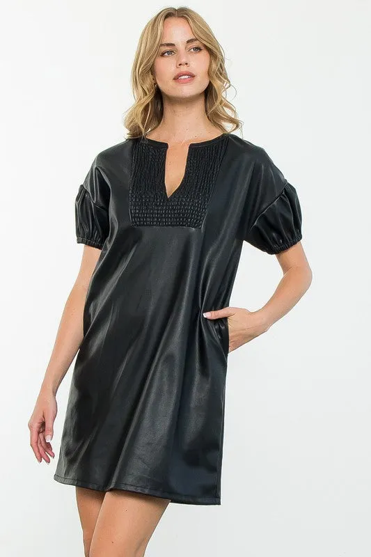Haisley Leather Dress