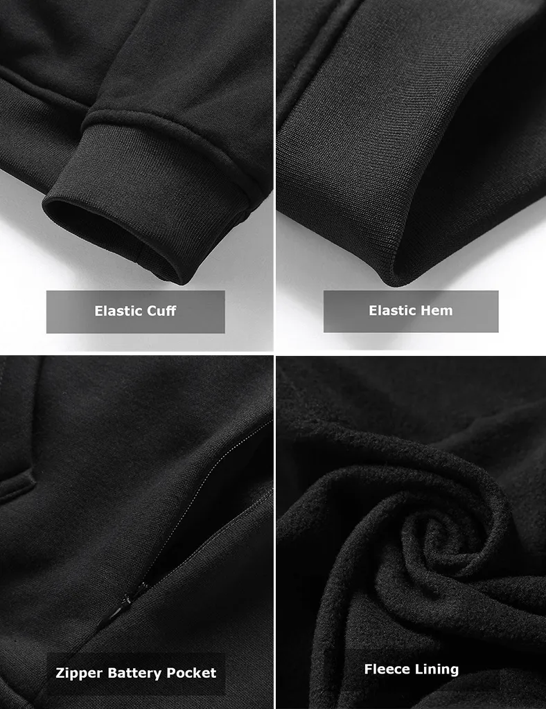Heated Hoodie - 5 Zones for Comprehensive Warmth