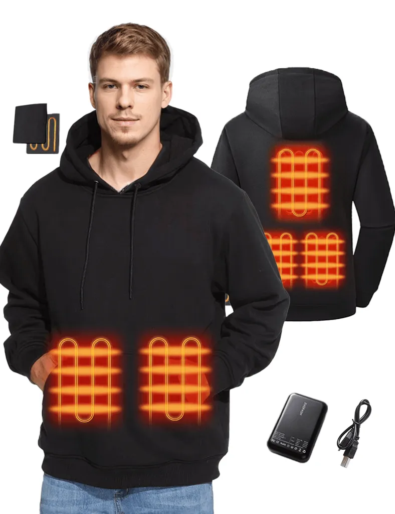 Heated Hoodie - 5 Zones for Comprehensive Warmth