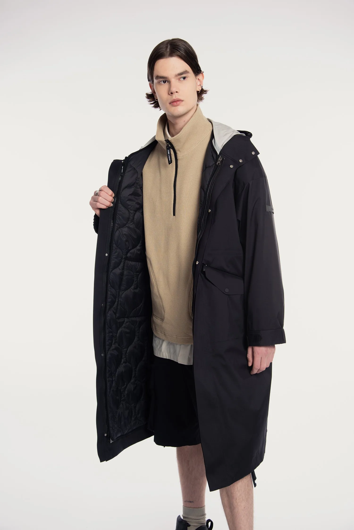 MEN'S 2.5 LAYER TECH COAT W/DETACHABLE PADDING COAT