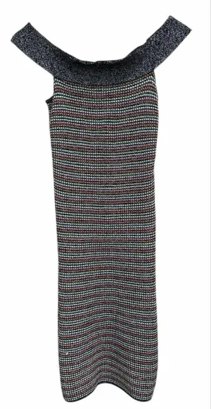 Missoni Sparkly Off the Shoulder Bodycon Mini Dress - Size 38