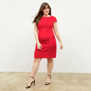 M.M. LAFLEUR - Ashley Dress - Recycled WonderTex :: Flame