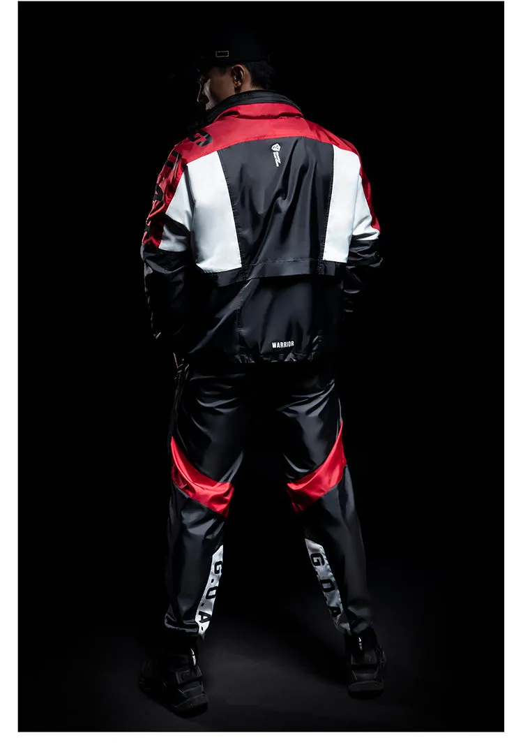 MONSTER GUARDIANS TRACK JACKET WITH COLOR BLOCKING