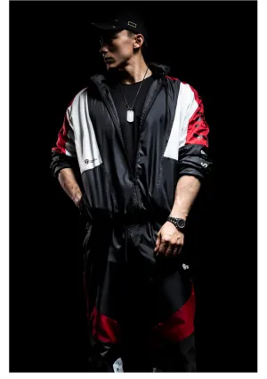 MONSTER GUARDIANS TRACK JACKET WITH COLOR BLOCKING