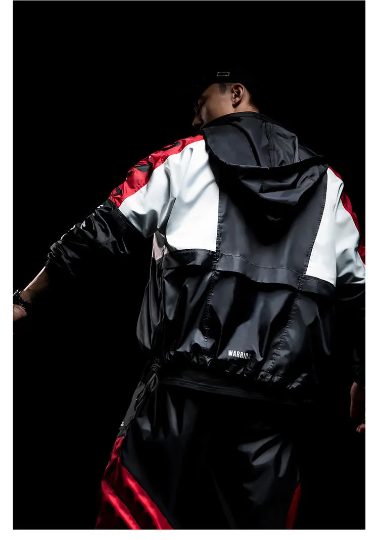 MONSTER GUARDIANS TRACK JACKET WITH COLOR BLOCKING