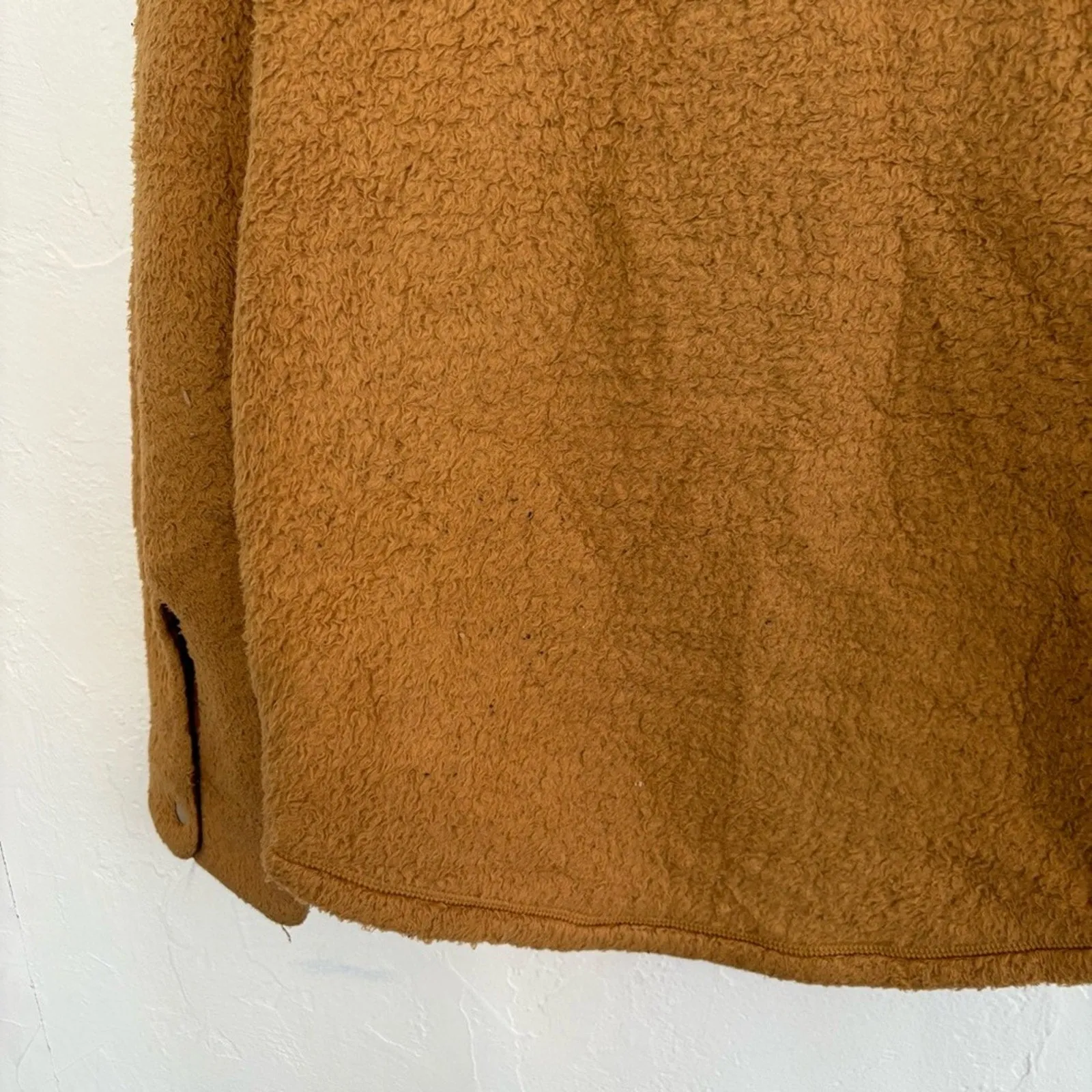 Outerknown Skyline Fleece Sherpa Snap Shirt Jacket (Medium)
