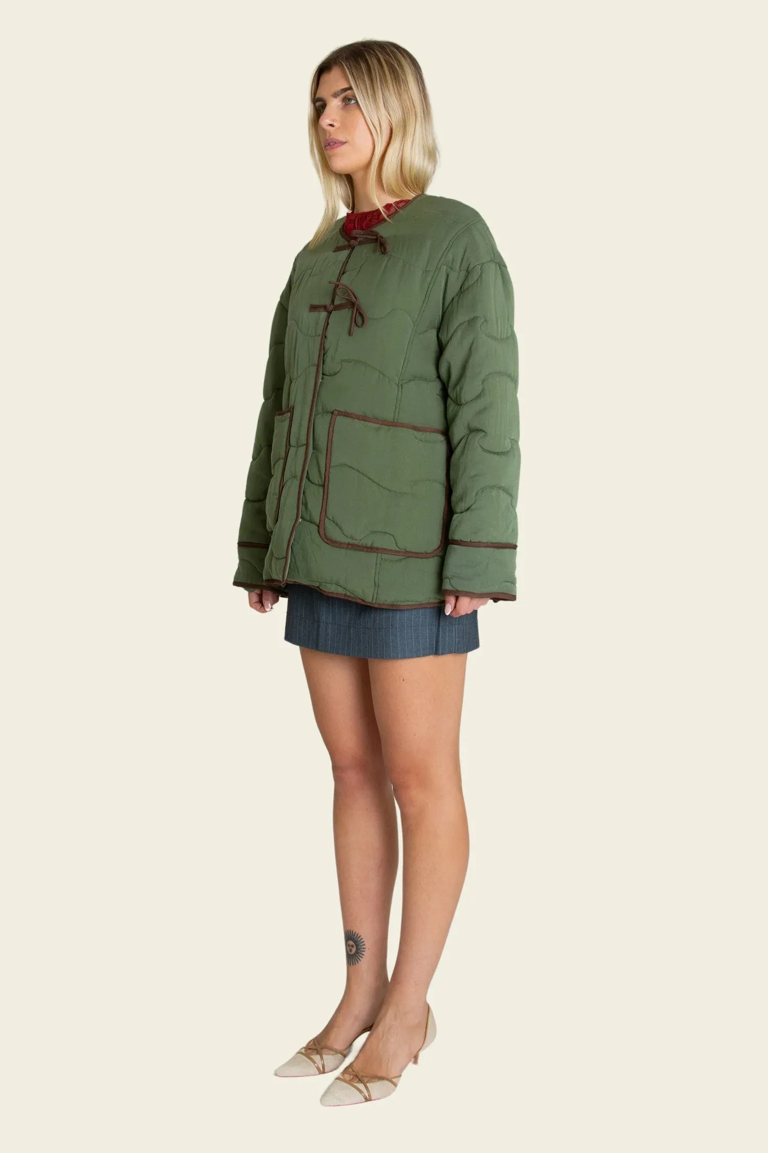 Quilted Knot Coat