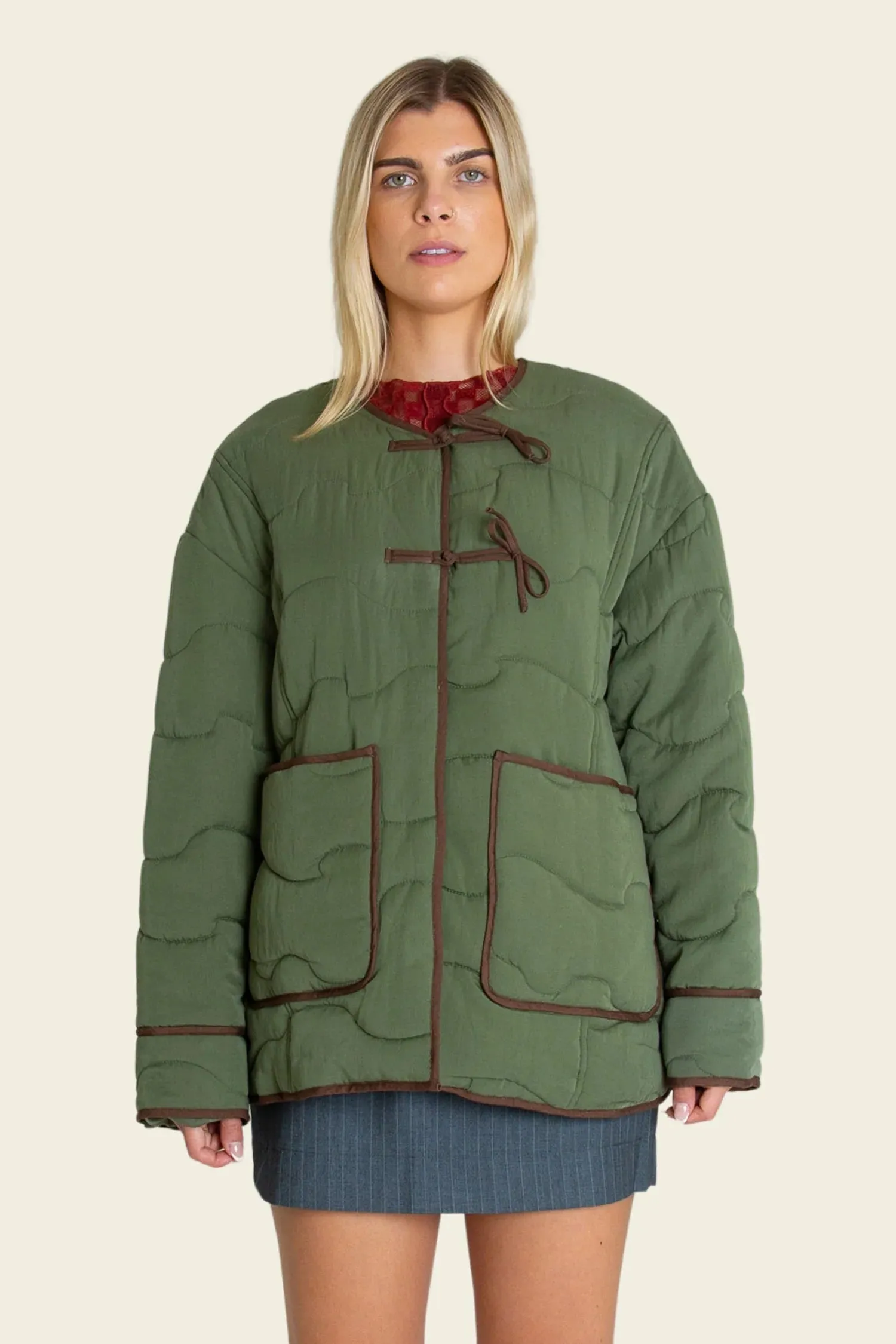 Quilted Knot Coat