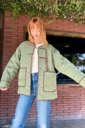 Quilted Knot Coat