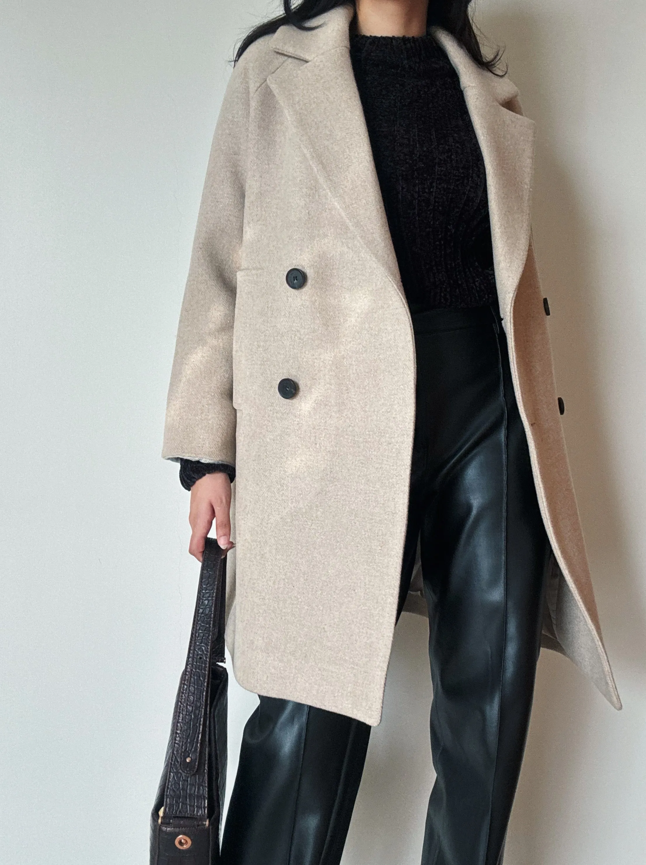 Sand Midi Coat (60% Wool)