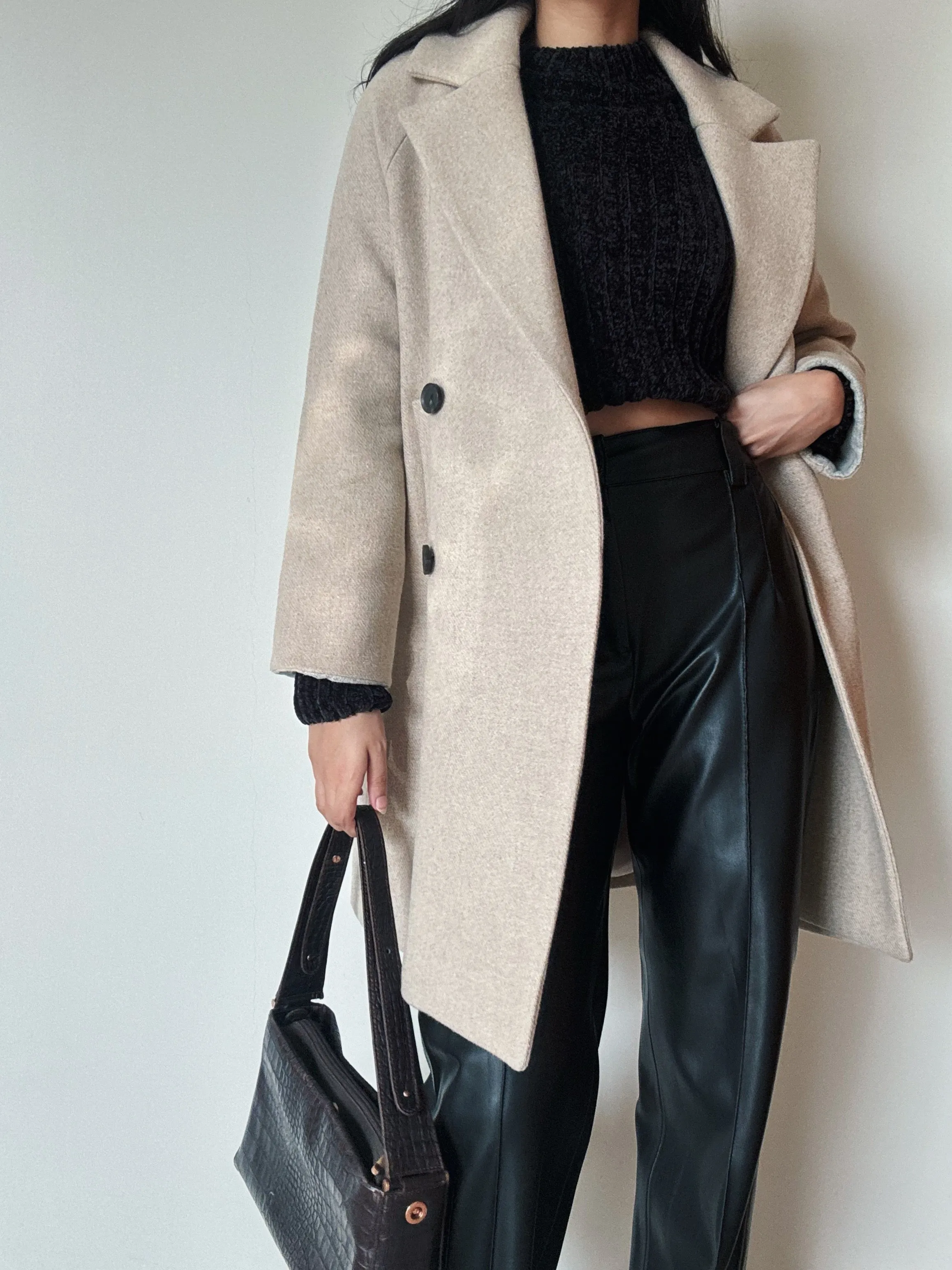 Sand Midi Coat (60% Wool)