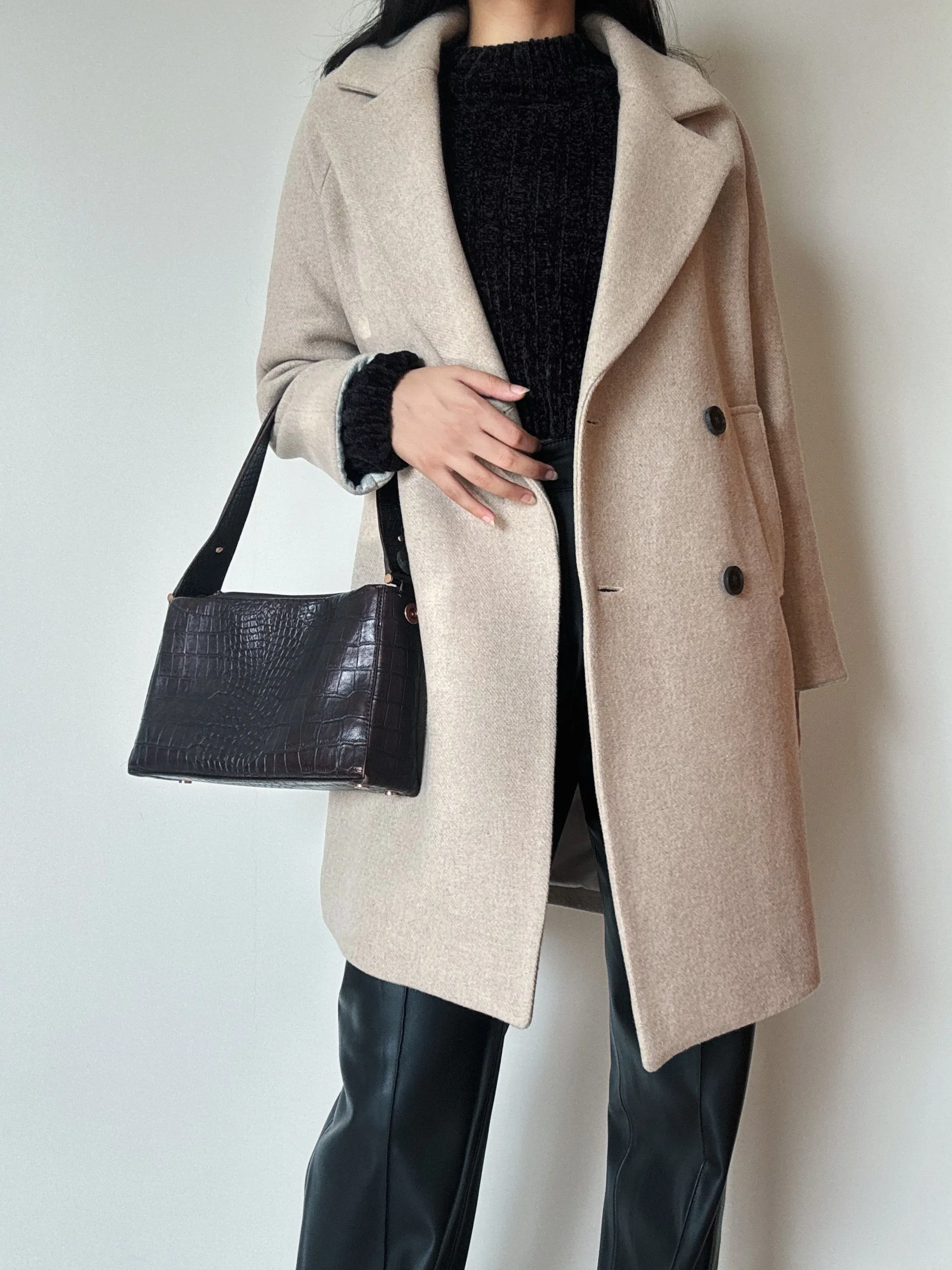 Sand Midi Coat (60% Wool)