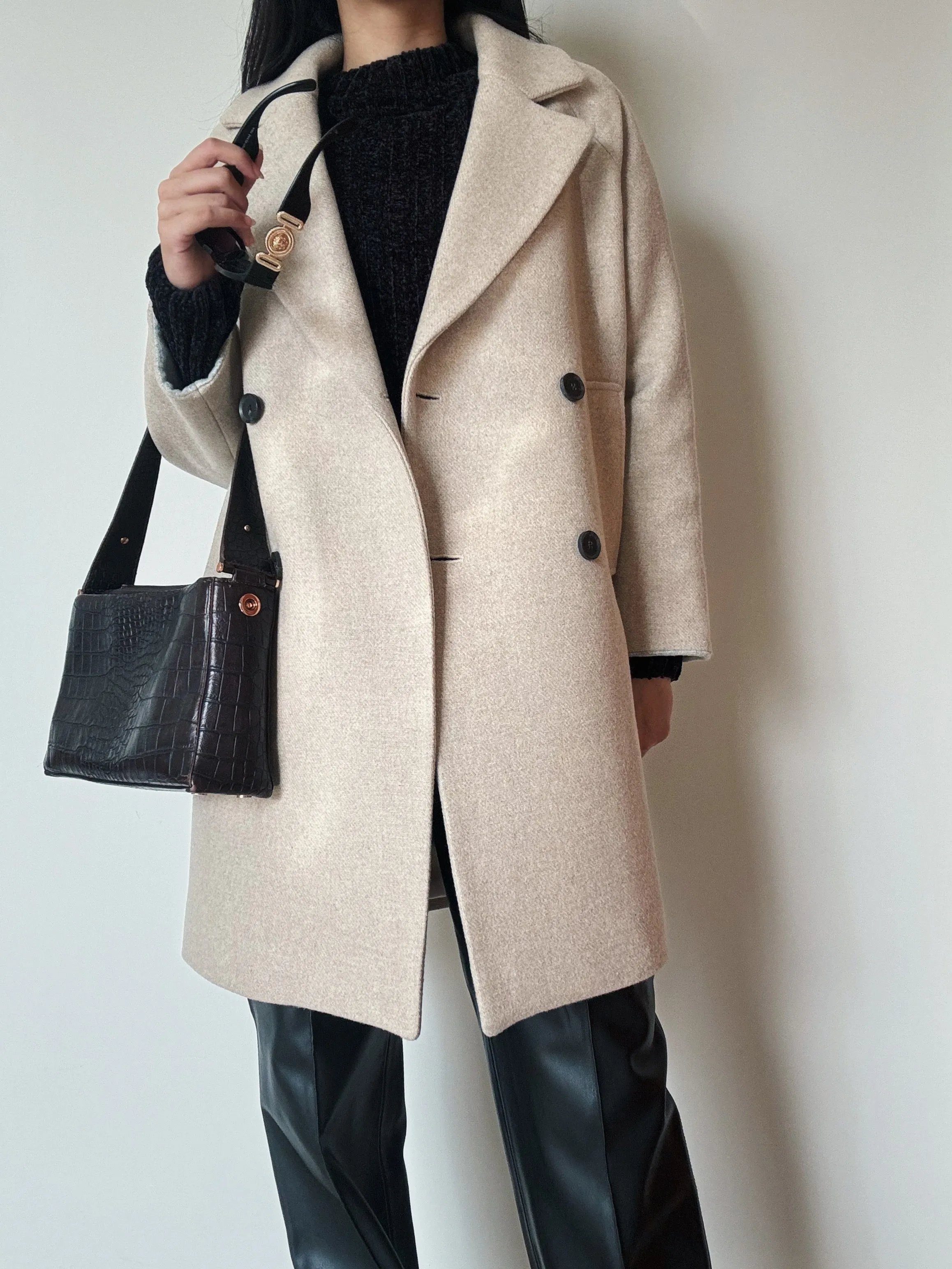 Sand Midi Coat (60% Wool)