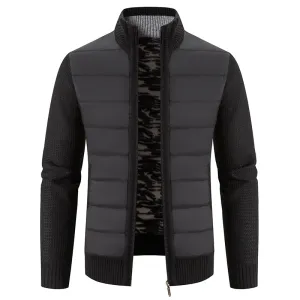 Shoulder Knit Padded Body Jacket
