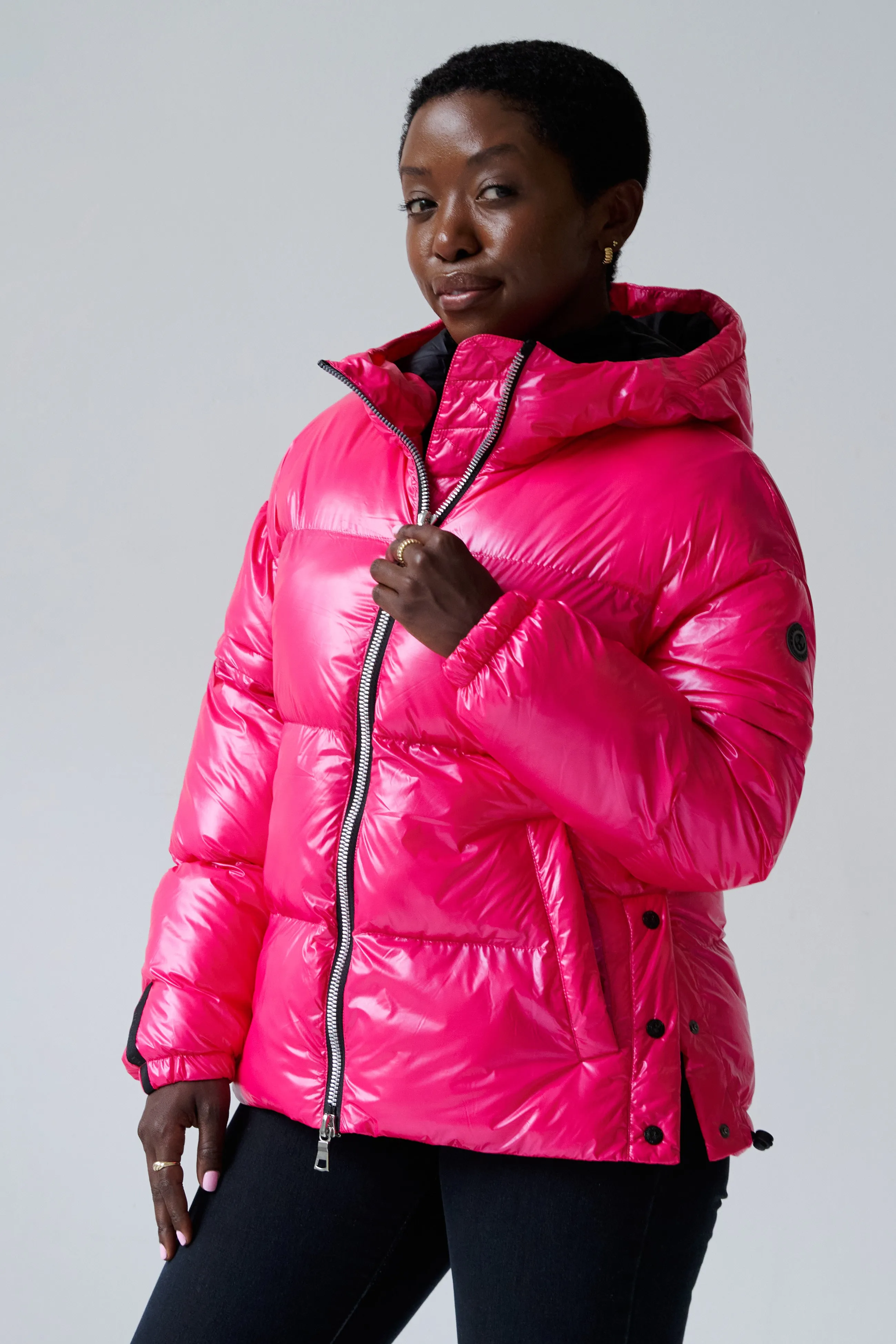 Soley Vegan Down 2 in 1 Jacket | Flash Pink