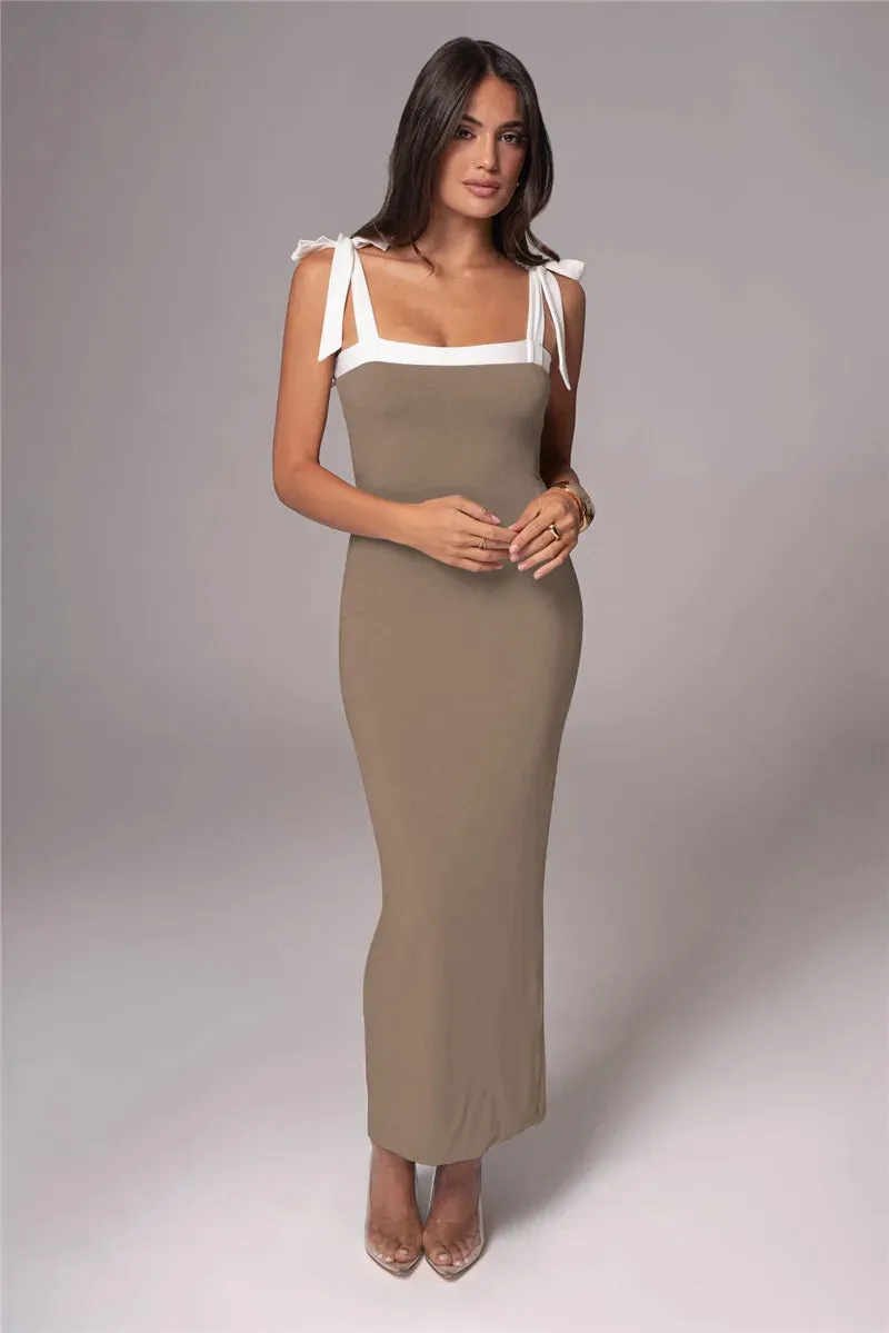 Sophisticated Sleeveless Maxi Dress - Perfect for Cocktail Parties