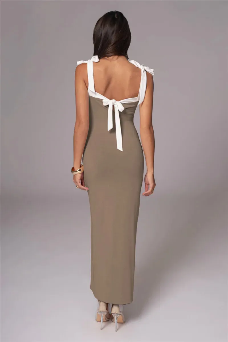 Sophisticated Sleeveless Maxi Dress - Perfect for Cocktail Parties