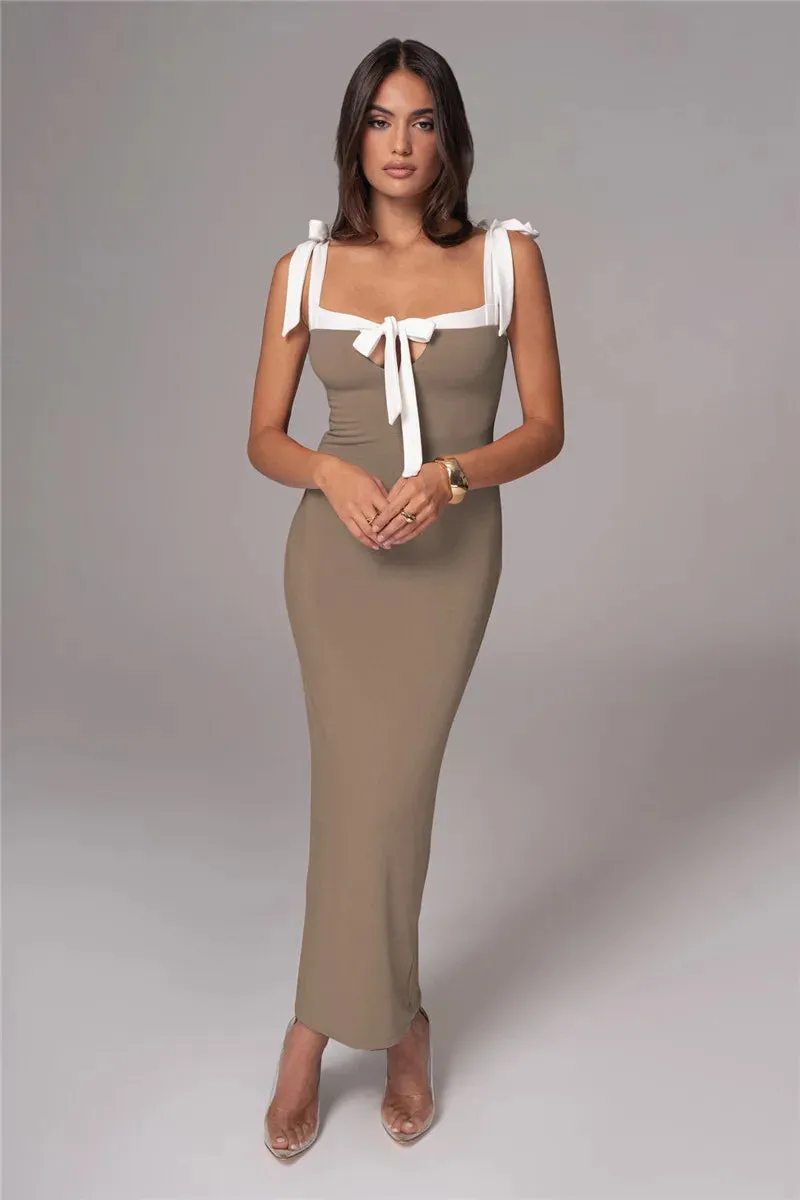 Sophisticated Sleeveless Maxi Dress - Perfect for Cocktail Parties