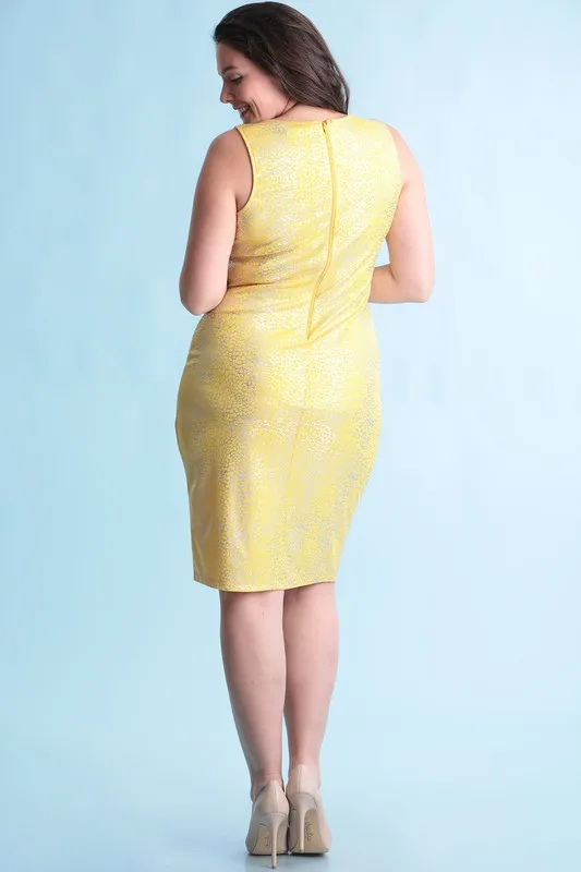 STRETCH COLORFUL LEOPARD ANIMAL PRINT DRESS