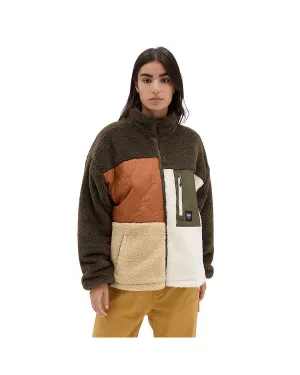 VANS Womens Vertex Mix Sherpa Jacket - Grape Leaf