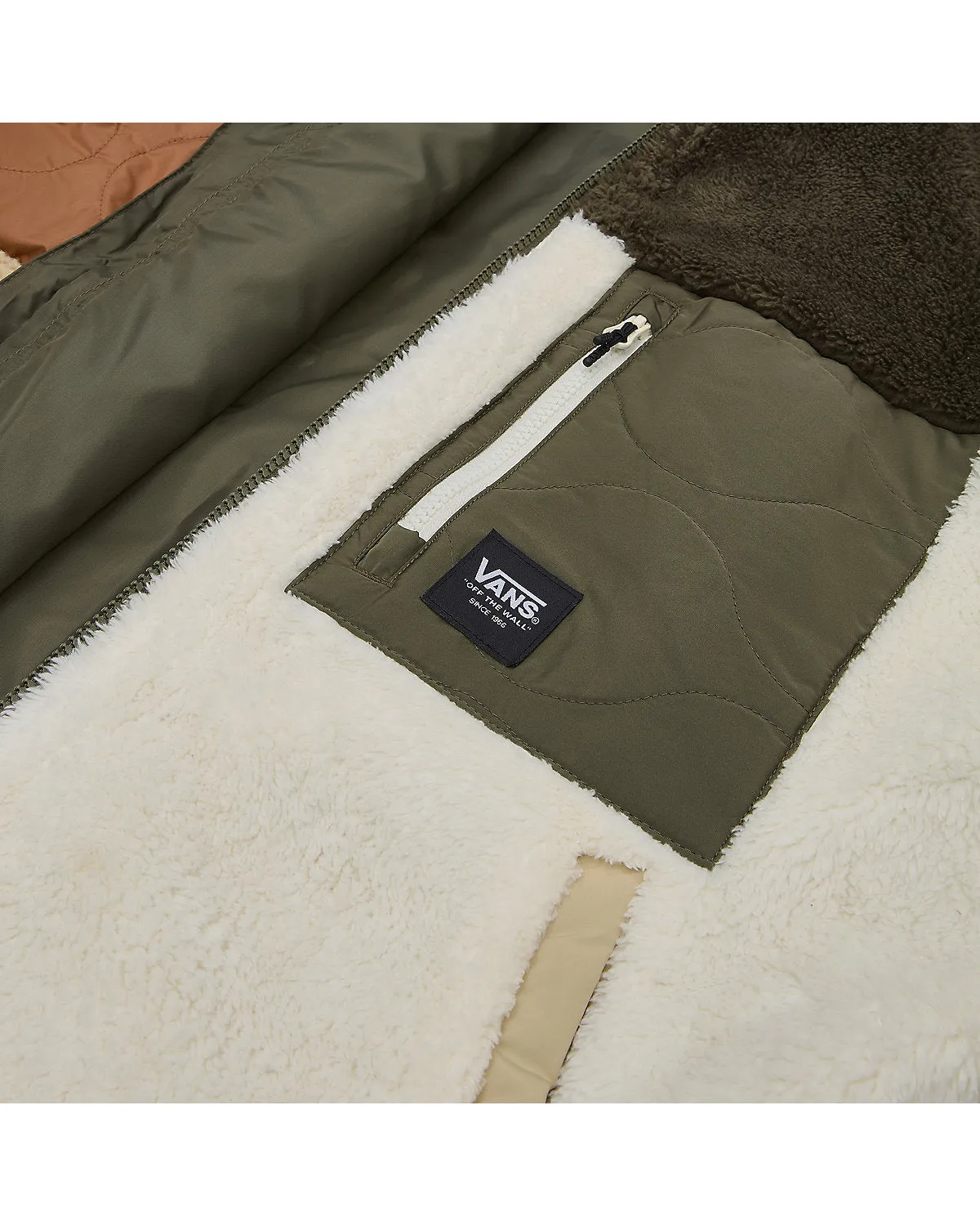 VANS Womens Vertex Mix Sherpa Jacket - Grape Leaf