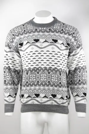 Vintage 80/90s textural knitted cardigan -  XL