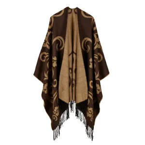 Vintage Women's Winter Fashion Poncho Scarf - 6 Colors