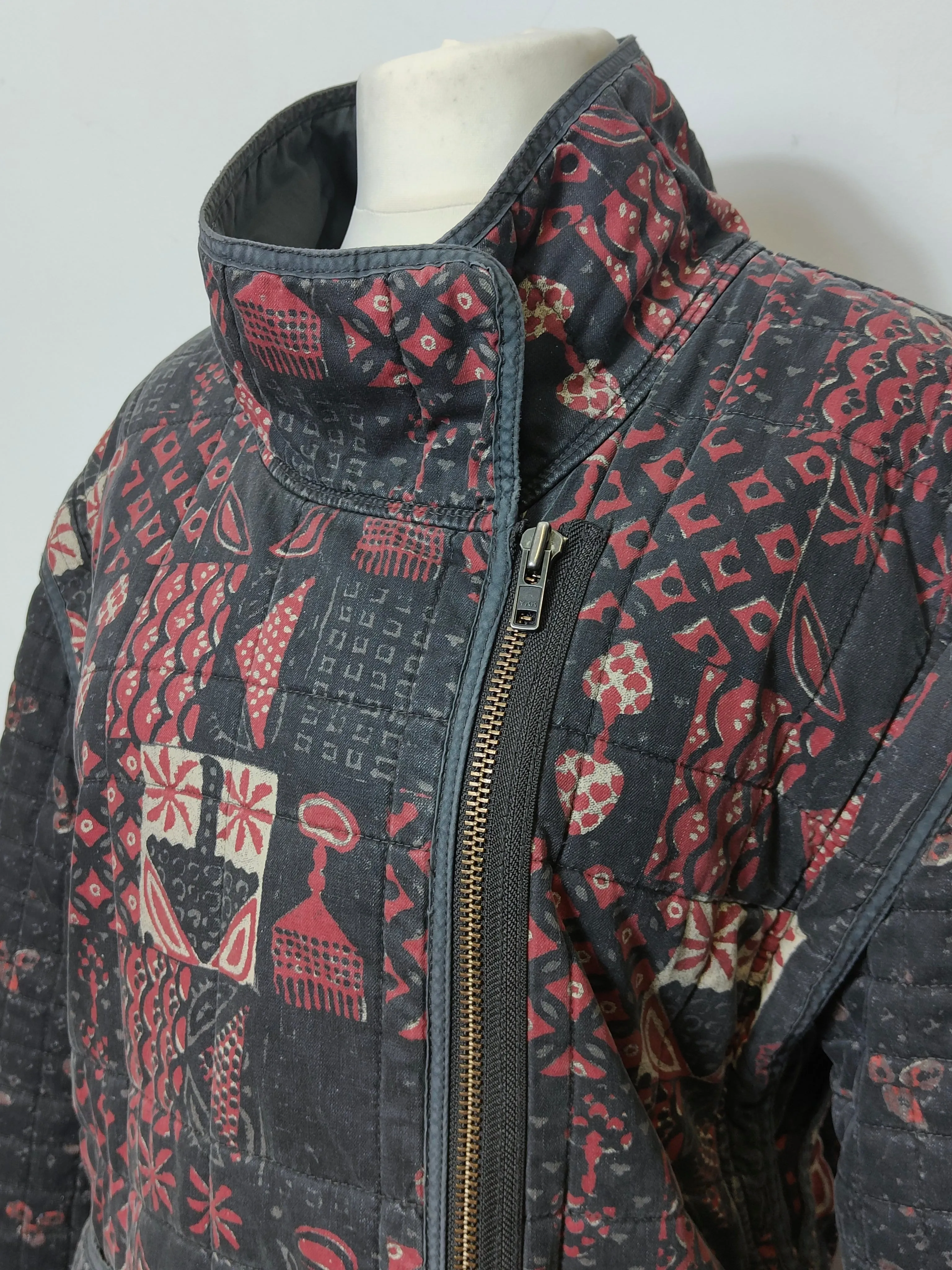 Women's Oversized Quilted Jenny Moto Jacket/Gilet Combo