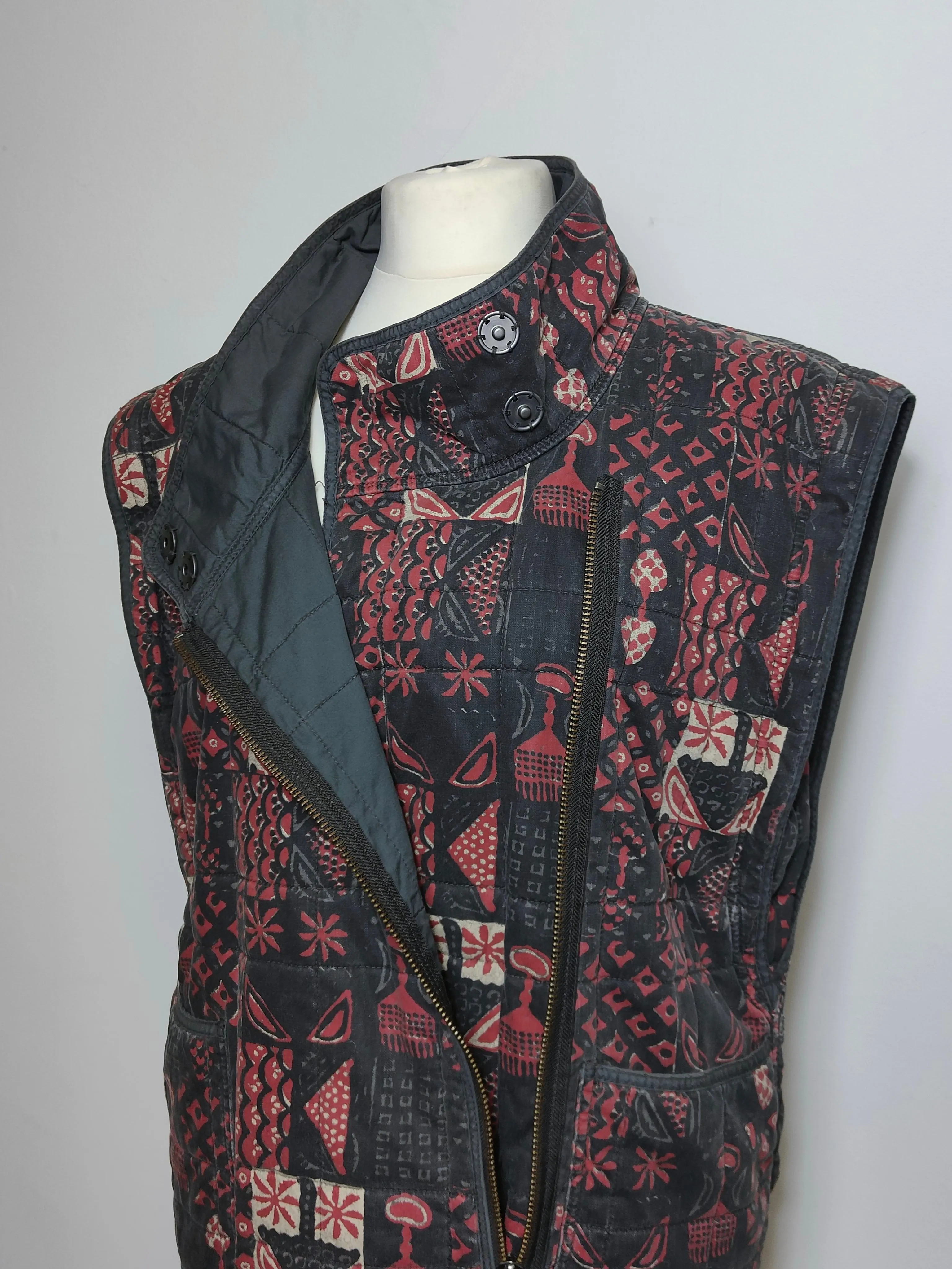 Women's Oversized Quilted Jenny Moto Jacket/Gilet Combo
