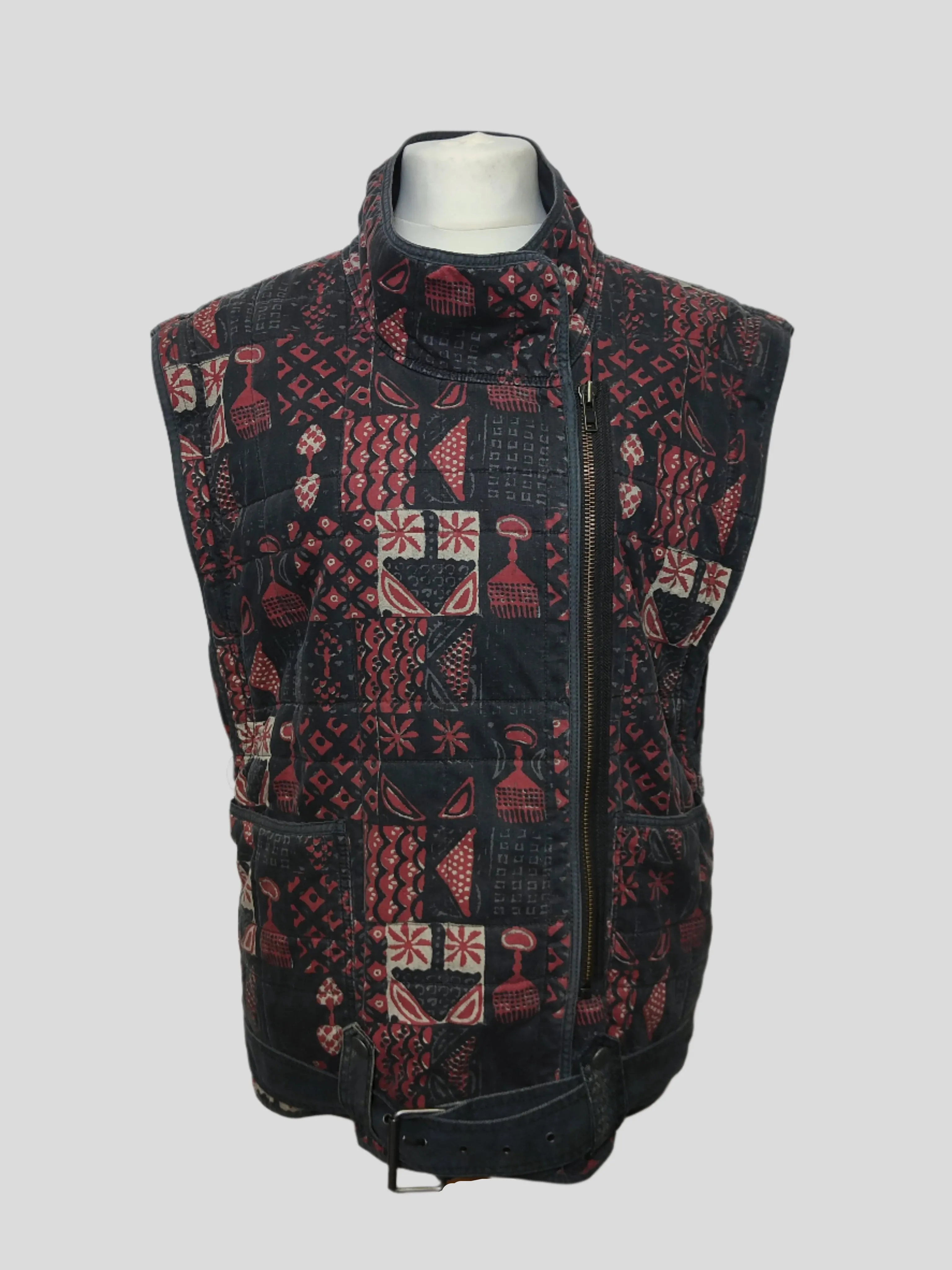 Women's Oversized Quilted Jenny Moto Jacket/Gilet Combo